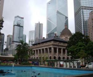 пазл Неоклассическом здании в городе Гонконг
